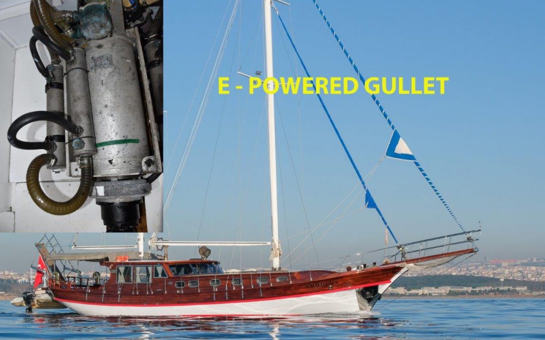Gullet Yacht with Hybrid Diesel-Electric Engine