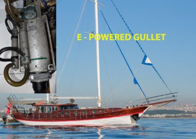 Gullet Yacht with Hybrid Diesel-Electric Engine